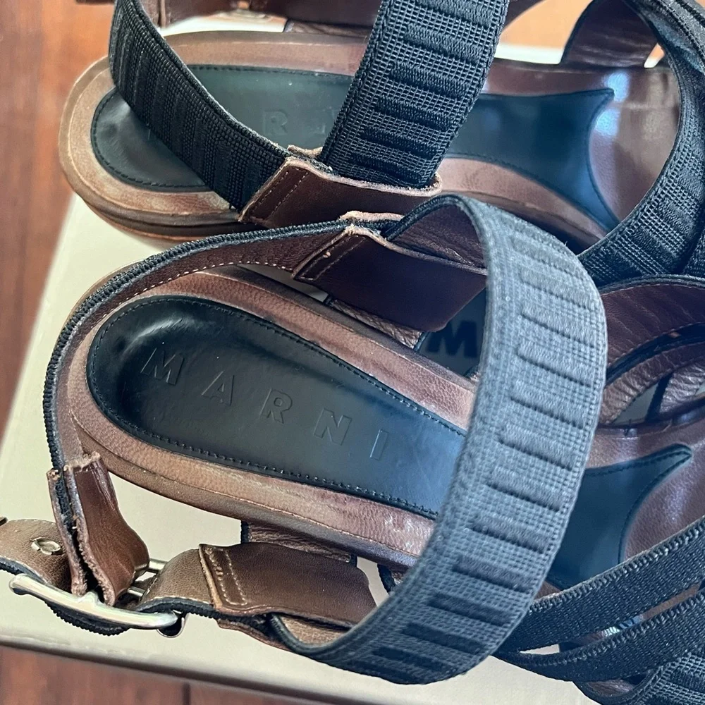 Marni black strappy